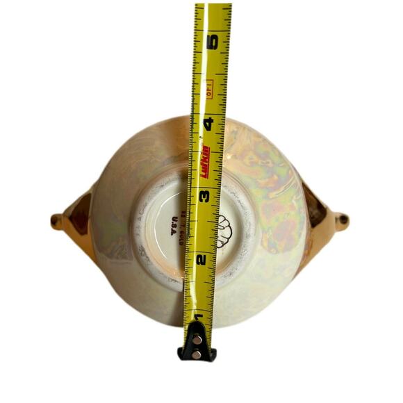 Vintage Pearl China Co. 22 Kt Pearlized Lusterware Hand Decorated Made In USA - Picture 8 of 8